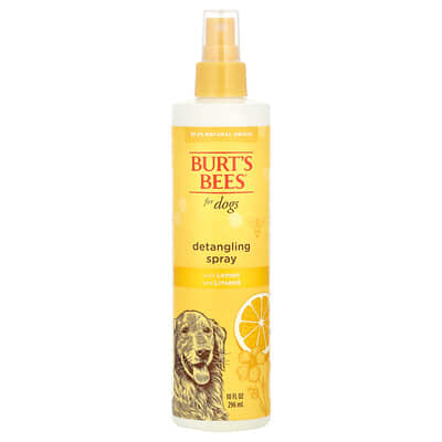 Спрей для распутывания волос с лимоном и семенами льна, для собак, 10 fl oz (296 ml)