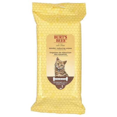 Dander Reducing Wipes with Colloidal Oat Flour, For Cats, 50 Count