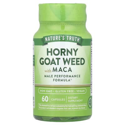 Horny Goat Weed with Maca, 60 Capsules