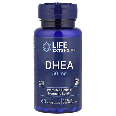DHEA, 50 mg, 60 капсул