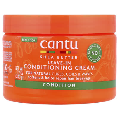 Cantu, Крем-кондиционер с маслом ши для натуральных кудрей, волн и завитков, 12 oz (340 g)