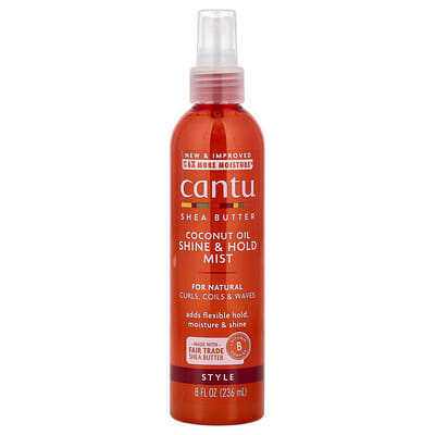 Shea Butter, Coconut Oil Shine & Hold Mist, 8 fl oz (236 ml)