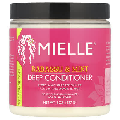 Deep Conditioner, For All Hair Types, Babassu & Mint, 8 oz (227 g)