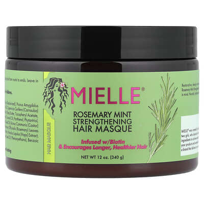 Strengthening Hair Masque, Rosemary Mint, 12 oz (340 g)