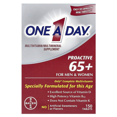 Proactive 65+ For Men & Women, Multivitamin/Multimineral Supplement, 150 Tablets