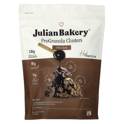 Про granola Julian Bakery ProGranola Clusters, Chocolate, 18.27 oz (518 g)