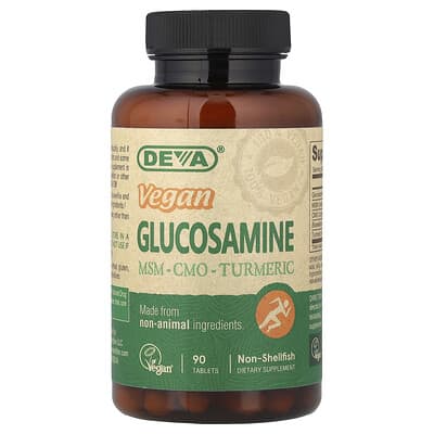 Vegan Glucosamine MSM, CMO, Turmeric, 90 Tablets