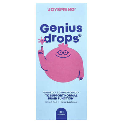 Капли JoySpring Genius Drops®, 1 fl oz (30 ml)