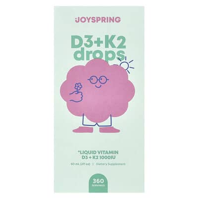 D3 + K2 капли, 2 fl oz (60 ml)