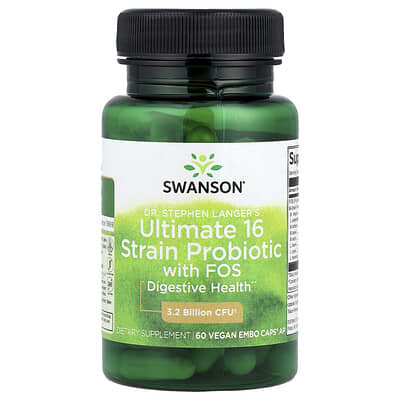 Dr. Stephen Langer's Ultimate 16 Strain Probiotic with FOS, 60 Vegan EMBO Caps® AP