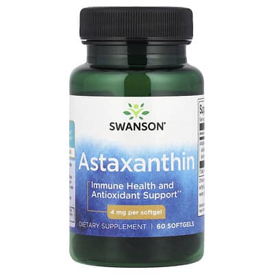Astaxanthin, 4 mg, 60 Softgels