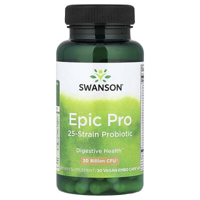 Epic Pro, 25-Strain Probiotic, 30 Vegan Embo Caps® AP