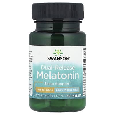 Melatonin, Dual-Release, 3 mg, 60 Tablets