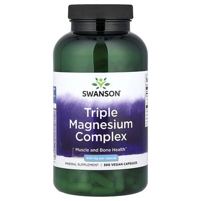 Triple Magnesium Complex, 400 mg, 300 Vegan Capsules