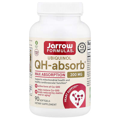 Ubiquinol, QH-Absorb®, Max Absorption, 200 mg, 90 Softgels