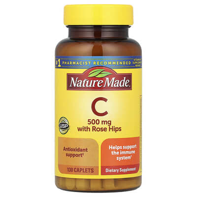 Витамин C с шиповником, 500 mg, 130 таблеток