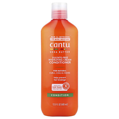 Shea Butter, Sulfate-Free Hydrating Cream Conditioner, For Natural Curls, Coils & Waves, 13.5 fl oz (400 ml)