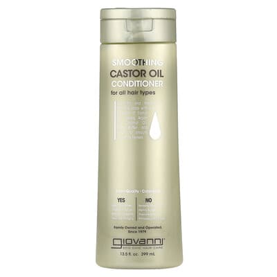 Giovanni Smoothing Castor Oil Кондиционер для волос, для всех типов волос, 13.5 fl oz (399 ml)
