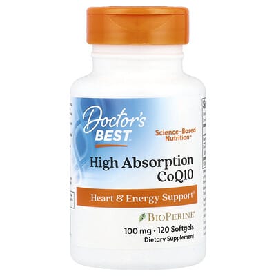 High Absorption CoQ10, 100 mg, 120 Softgels