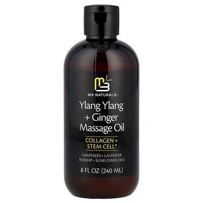 M3 Ylang Ylang + Ginger массажное масло, 8 fl oz (240 ml)