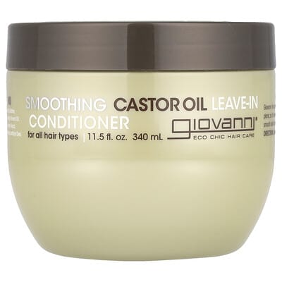 Smoothing Castor Oil Leave-In Conditioner, For All Hair Types, 11.5 fl oz (340 ml)
