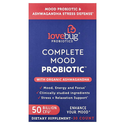 Complete Mood Probiotic with Ashwagandha, 30 Capsules