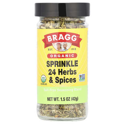 Organic, Sprinkle 24 Herbs & Spices, Salt-Free Seasoning Blend , 1.5 oz (42 g)