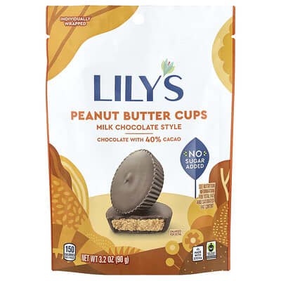 Шоколад с арахисовой пастой Lily's Sweets 3.2 oz (90 g)
