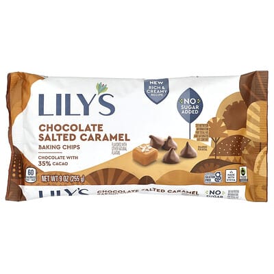 Baking Chips, Chocolate Salted Caramel, 9 oz (255 g)