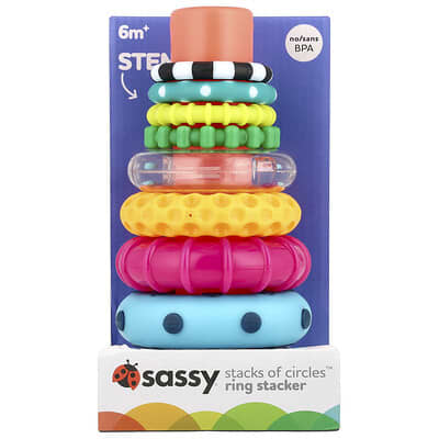Stack of Circles™, Ring Stacker, 6 Months+,  10 Piece Set
