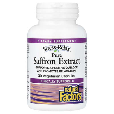 Stress-Relax®, Pure Saffron Extract, 30 Vegetarian Capsules (28 mg per Capsule)