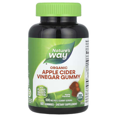 Gummy Organic Apple Cider Vinegar Apple 60 шт (250 mg на штуку)