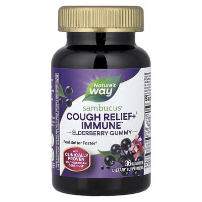 Желейные конфеты Sambucus® Cough Relief + Immune Elderberry, 36 шт