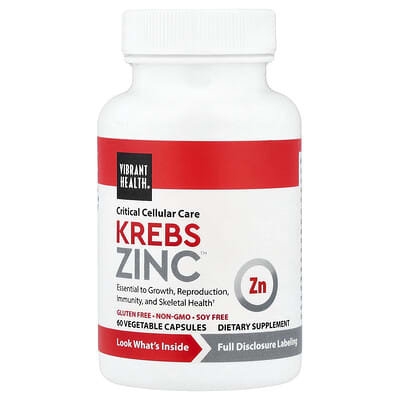 Krebs Zinc™, 60 Vegetable Capsules
