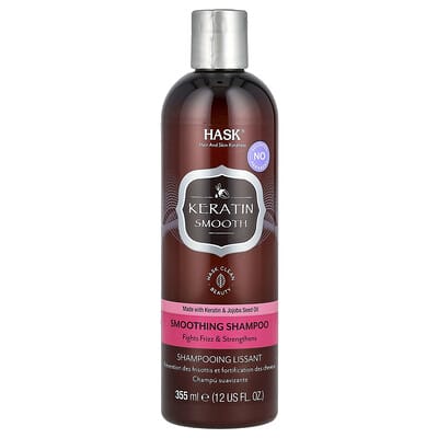 Hask Beauty Шампунь Keratin Smooth разглаживающий, 12 fl oz (355 ml)