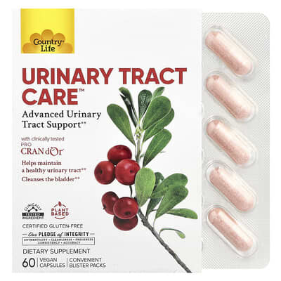 Country Life Urinary Tract Care™, 60 веганских капсул