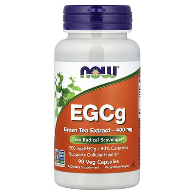 EGCg, экстракт зеленого чая, 400 mg, 90 вегетарианских капсул