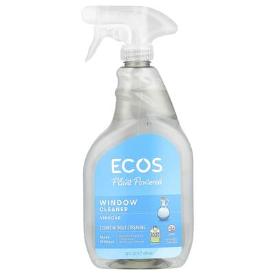 Ecos®, Plant Powered Window Cleaner, Vinegar, 22 fl oz (650 ml)