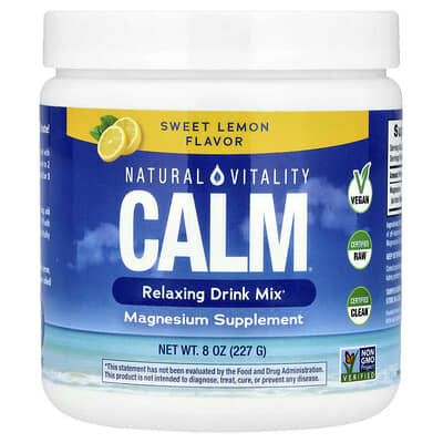 MaxCalm®, Relaxing Drink Mix, Sweet Lemon, 8 oz (227 g)