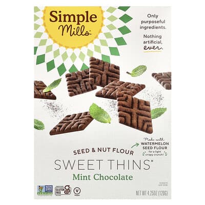 Seed & Nut Flour, Sweet Thins®, Mint Chocolate, 4.25 oz (120 g)