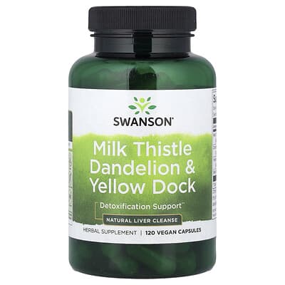 Milk Thistle Dandelion & Yellow Dock, 120 Vegan Capsules