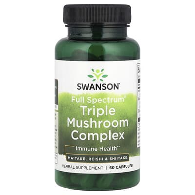 Full Spectrum® Triple Mushroom Complex, 60 Capsules