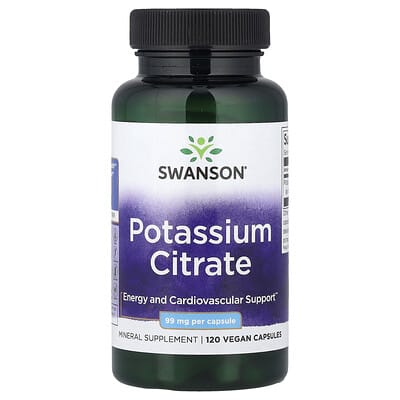 Potassium Citrate, 99 mg, 120 Vegan Capsules