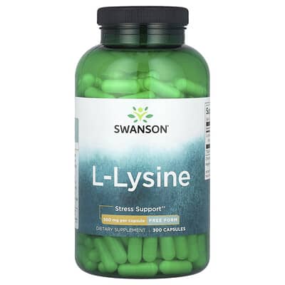 L-Lysine, 500 mg, 300 Vegan Capsules