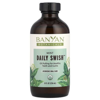 Banyan Botanicals Daily Swish™, мятный ополаскиватель, 8 fl oz (236 ml)