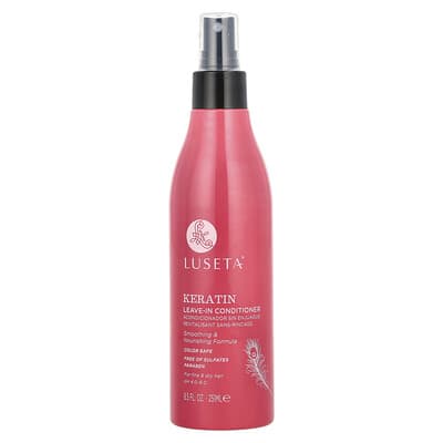 Luseta Beauty Keratin, несмываемый кондиционер для тонких и сухих волос, 8.5 fl oz (251 ml)