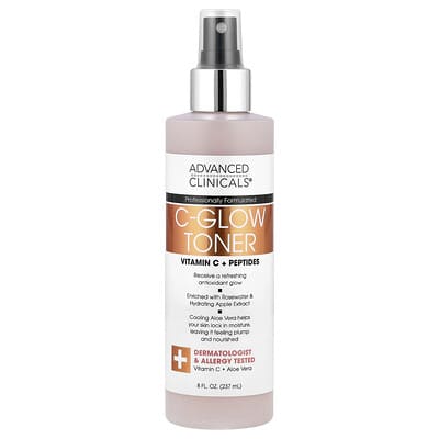 Тоник C-Glow, витамин C + пептиды, 8 fl oz (237 ml)