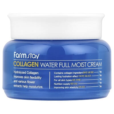 Collagen Water Full Moist Cream, For All Skin Types, 3.52 oz (100 g)