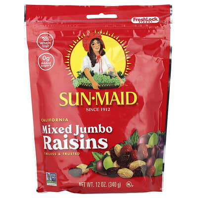 California Mixed Jumbo Raisins, 12 oz (340 g)
