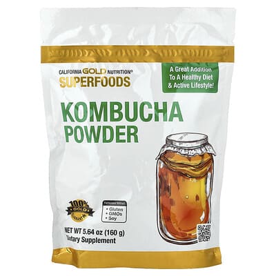 Superfoods, Kombucha Powder, Unflavored, 5.64 oz (160 g)